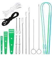 Fedmut Drawstring Threader Tool Set with Loop Turner, Bodkin Sewing Tool | Elastic Bodkin, Loop T...