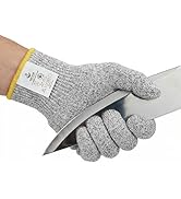 ANSI A5 Cut Resistant Gloves, Food Grade HPPE, Mandoline & Oyster Shucking, Kitchen Safety Gloves...