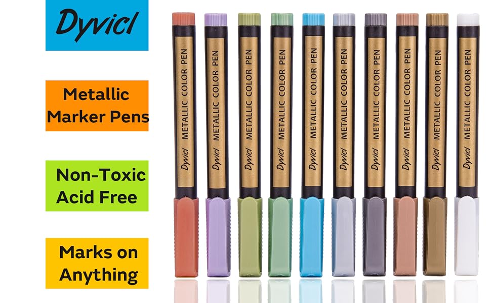 Dyvicl Metallic Marker Pens