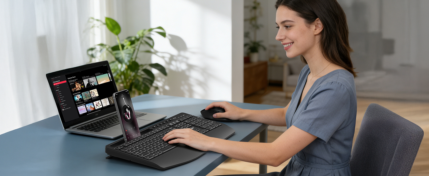 Wireless Keyboard and Mouse Combo