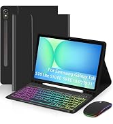 EAMPANG Case with Keyboard Mouse for Samsung Galaxy Tab S10 Lite/S10 FE 5G/S9 FE 10.9 Inch/S9 11 ...