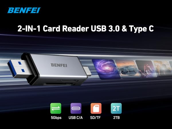 BENFEI Card Reader