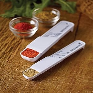 Adjust-A-Teaspoon and Tablespoon Set, White
