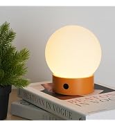 WEILAILUX Small Cute Cordless Table Lamp Rechargeable, Battery Operated Shower Lamp Waterproof, T...