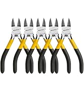 BOOSDEN 5" Wire Cutters, 5 Pack, Precision Cutting Pliers, Ultra Sharp Wire Snips Wire Clippers, ...