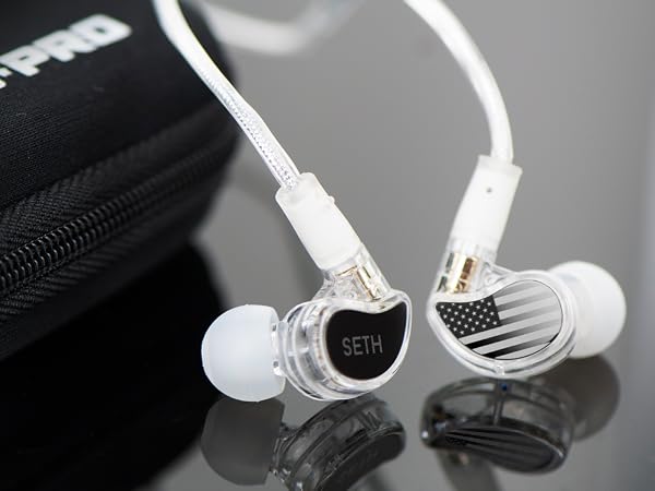 Personalized M6 PRO in Ear Monitor Headphones for Musicians w/Engraved Metal Faceplates