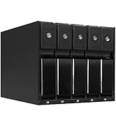 Kingwin Hard Drive Enclosure for Computer PC Case Internal 5 Bay Hot Swap for 3.5” HDD SSD, SATA ...
