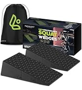 Flexelent Squat Wedge Block Pair, Squat Ramp, Calf Raise Block, Anti-Slip Slant Board for Squats,...