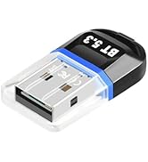 PC Bluetooth Adapter USB Dongle: Windows Computer Dual Mode Wireless Transmitter Receiver – for K...