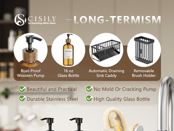 kitchen soap dispenser set