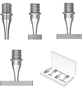 LEIYULY 4PCS Diamond Art Pen Nibs, 1,3,6,9 Beads Stainless Steel Diamond Painting Art Pen Tips, T...