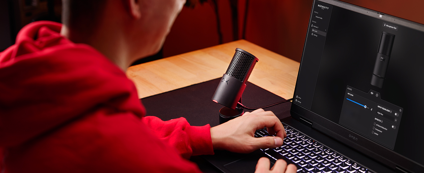 Audio Filters Customizable via HyperX NGENUITY