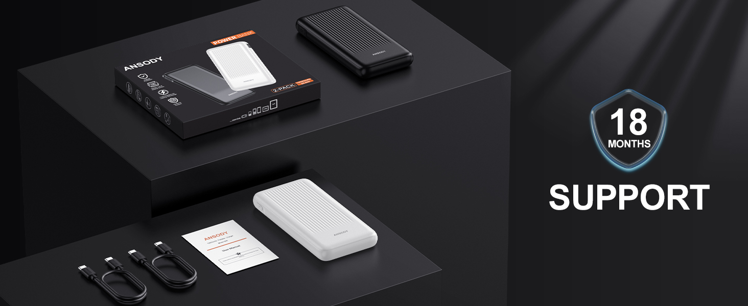 2-Pack 10000mAh Power Bank