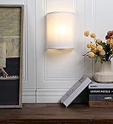 JiMuBeam 1 Light Black Base Fabric Wall Sconce Lighting