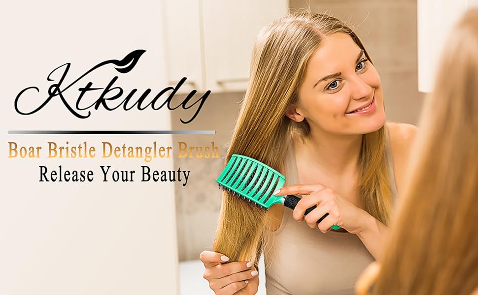 boar bristle detangler brush release your beauty