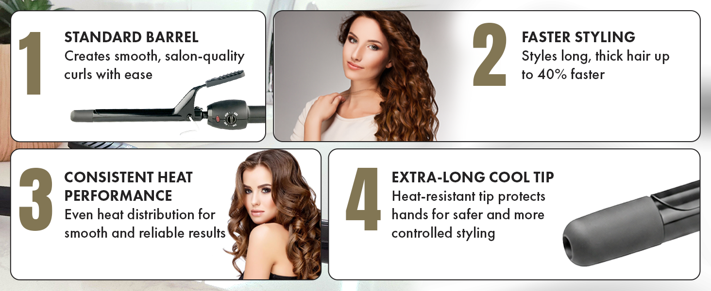 Short Barrel Curling Iron Hair Curler