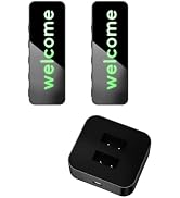 Personalized Screen Badge Walkie Talkies - Custom Logo Name Tag Two-Way Radios, Wearable Chest Tr...