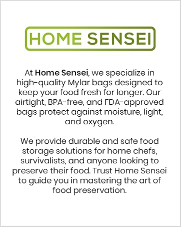 Home Sensei Quality mylar bags