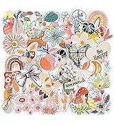NICEVINYL Vintage Aesthetic Iron on Patches: 36pcs Cute Girly Embroidered Patches for Women - Boh...
