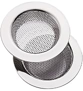 2 PCS Kitchen Sink Strainer Stainless Steel, kitchen Sink Drain Strainer,Sink Strainers for Kitch...