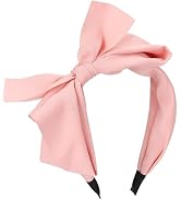WantGor Bow Headbands for Women, Big Bowknot Hair Hoop Women Knotted Wide Turban Headbands Hair B...