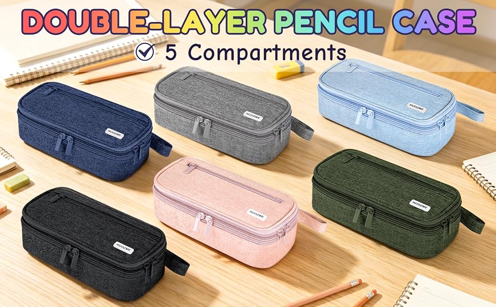 black blue grey cute pink pencil case pouch bag