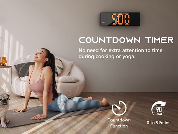 Large Digital Wall Clock