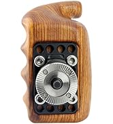 NICEYRIG Wooden Handle Grip with Rosette Mount Applicable for Nikon Panasonic Canon Camera Cage R...