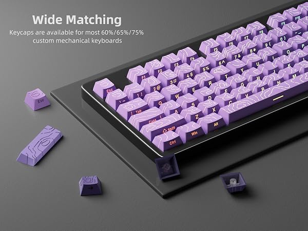 Shine Through Keycaps for full size keyboard