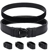 TACNEX Basketweave Duty Belt w/Hook Lining 2" Police Law Enforcement Duty Belts w/ 4 Belt Keepers...