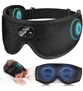 LC-dolida Sleep Headphones, White Noise Bluetooth Sleep Mask 3D Wireless Eye Mask for Sleeping, S...