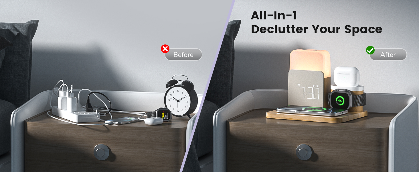 watch and phone charging stand