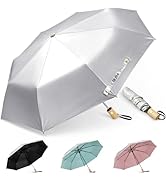 G4Free UPF 50+ UV Protection Travel Sun Umbrella Compact 42 Inch Small UV Blocking SPF Umbrella A...