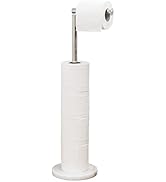 Songtec Toilet Paper Holder Stand, Free Standing Tissue Roll Holder, Heavy Natural Marble Base, S...