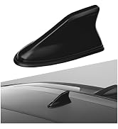 KAUEGOW Car Shark Fin Antenna Cover, Shark Fin Shape Car Roof Antenna Shell Replacement with Adhe...