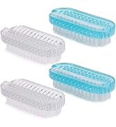 Cleaning Nail Brush Handle Scrubbing Brushes (Plastic Brush-4 Pcs)
