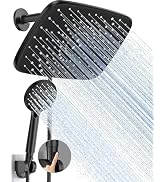 Veken 11.8 Inch Rain Shower Head with Handheld- High Pressure Dual Shower Heads with 5 Modes Hand...