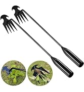 MOMODA Weed Puller Tool Garden Weed Pulling Tool 4 Teeth Portable Garden Weeder Tool Durable Gard...