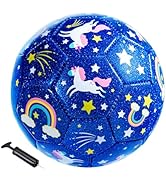 Richball Unicorn Soccer Ball, Toddler Soccer Ball, Size 2/3 Ball for Kids, Outdoor Activity for G...