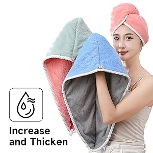 A dry towel used after washing your hair