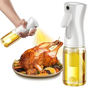 Dispensador de aceite de oliva en spray para cocina botella rociadora recargable vidrio