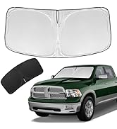 for Dodge RAM 1500 Sun Shade Sunshade Windshield Cover - 4 Layers Front Window Shade for or 2019-...