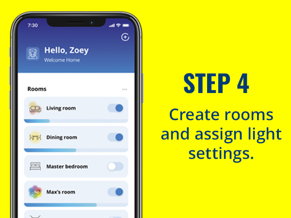 assign light settings