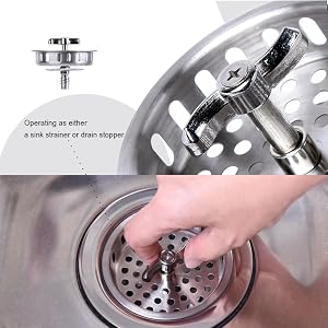 Twist lock basket strainer