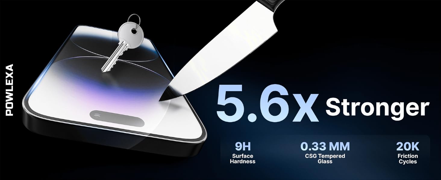 iPhone 17 tempered glass 12FT military grade 9H hardness shatterproof impact resistant ultra