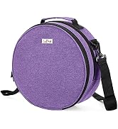 LoDrid Embroidery Bag, Double-Layer Round Embroidery Project Storage Bag for Storing Embroidery K...
