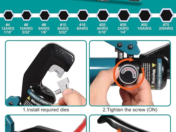 hydraulic crimping tool