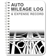 BookFactory Mileage Log Book/Auto Mileage Expense Record Notebook for Taxes - 126 Pages - 5" X 7"...