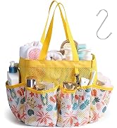 F-color Shower Caddy Portable - Mesh Shower Caddy Bag Basket Tote for College Dorm Room Essential...