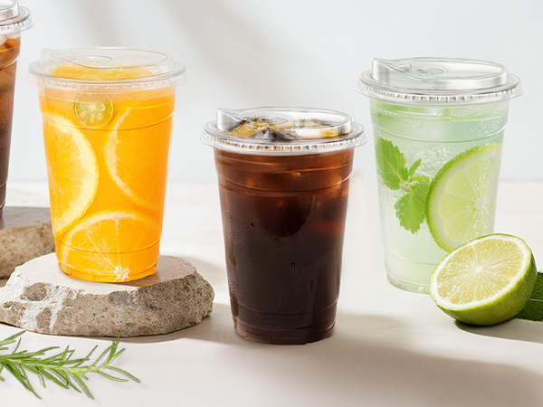 Plastic Cups with Lids